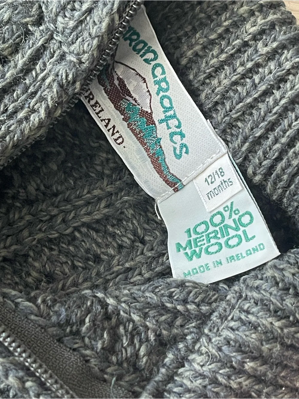 12-24 mos Green Winter Sweaters (x2) Bundle